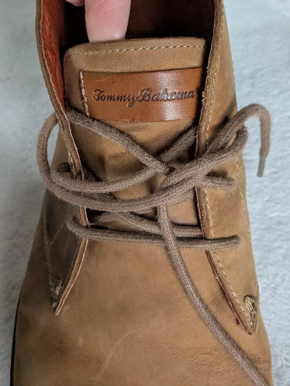 Tommy Bahama Reflexology Riker Tan Chukka Ankle Boots Mens Suede Size 10D